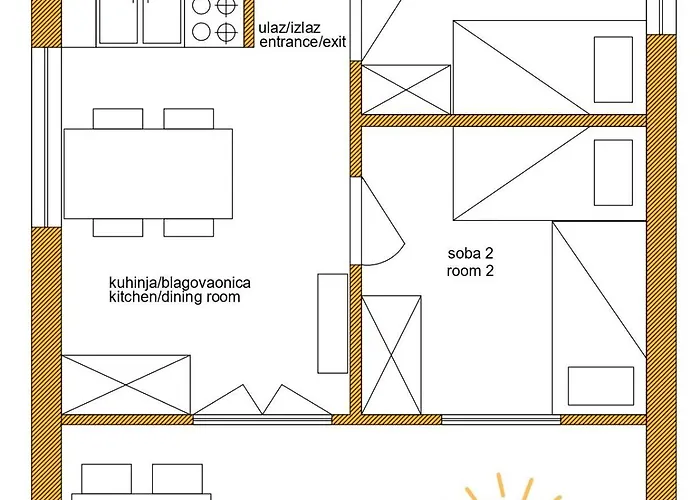 Appartement Tribunj Sunrise Tribalj